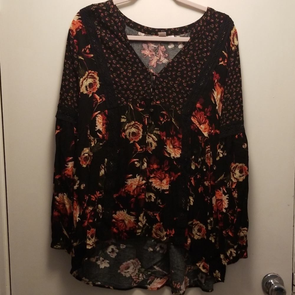 Boho Floral Blouse